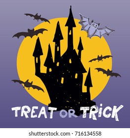 Halloween hand drawn characters and attributes doodle set. Vector illustration.