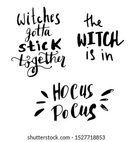halloween Hand drawn creative calligraphy