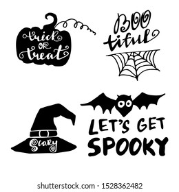 halloween Hand drawn creative calligraphy