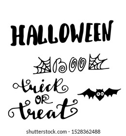 halloween Hand drawn creative calligraphy