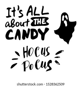 halloween Hand drawn creative calligraphy