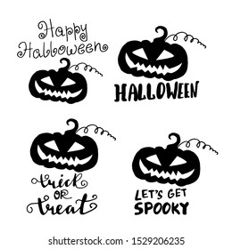 halloween Hand drawn creative calligraphy