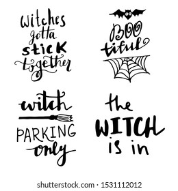 halloween Hand drawn creative calligraphy