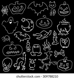 halloween hand drawn element