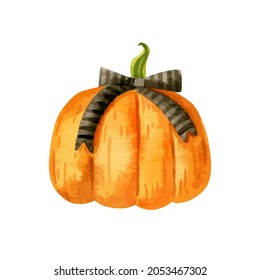 Halloween hand drawn pumpkin. Vector 