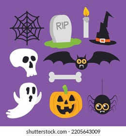 Halloween-handgezeichnete Vektorgrafik