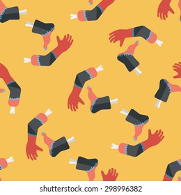 Halloween hand and leg flat icon,eps10 seamless pattern background