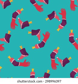 Halloween hand and leg flat icon,eps10 seamless pattern background