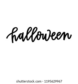 Halloween hand lettering