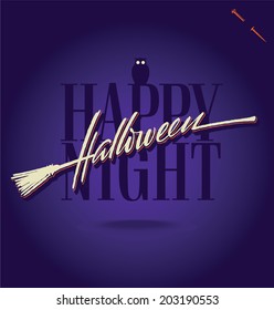 HALLOWEEN hand lettering -- custom handmade vector (eps8)