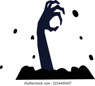 Halloween hand vector art and illustration