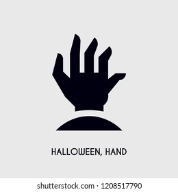 Halloween, Hand vector icon