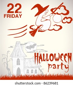 halloween hand-drawn illustration
