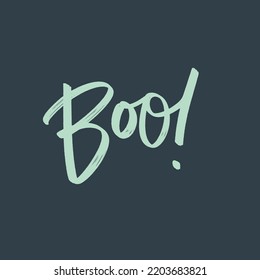 Halloween handwritten letters and phrase