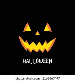 vector de ilustración facial feliz de halloween