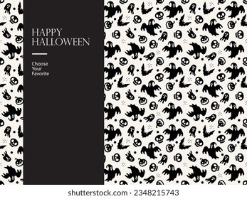 halloween happy vector element horror october cartoon evil haunted pumpkin invite party monster art