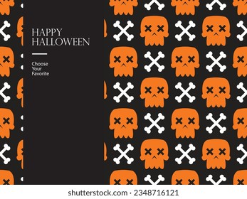 halloween feliz elemento vector horror octubre caricatura de la malvada calabaza invitan a fiesta arte monstruo
