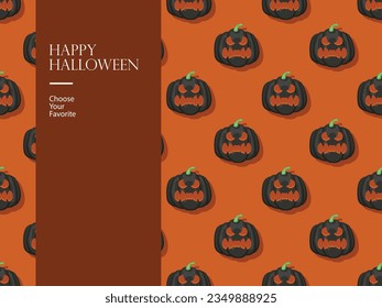 halloween happy vector element horror october cartoon evil haunted pumpkin invite party monster art