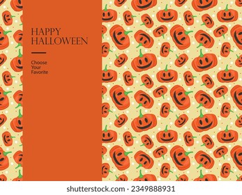 halloween happy vector element horror october cartoon evil haunted pumpkin invite party monster art