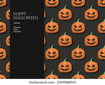 halloween happy vector element horror october cartoon evil haunted pumpkin invite party monster art