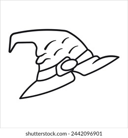 Halloween Hat Coloring Book Pages for Children and Adults
