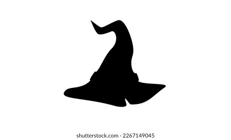 Halloween hat silhouette, high quality vector