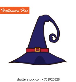Halloween hat vector.