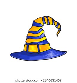 Halloween hat vector design illustration.