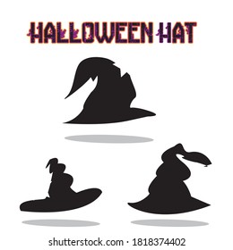 Halloween hat witch hats Silhouette vector design black and white SVG Sticker graphics 