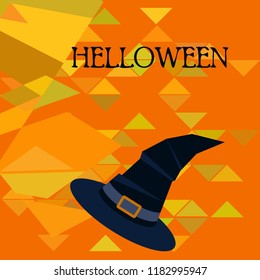 halloween hat witches night vector