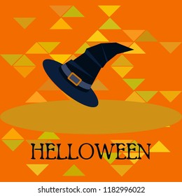 halloween hat witches night vector