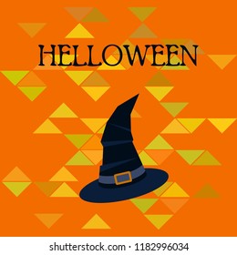 halloween hat witches night vector