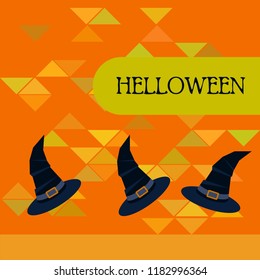halloween hat witches night vector