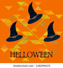 halloween hat witches night vector