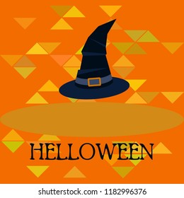 halloween hat witches night vector
