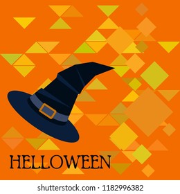 halloween hat witches night vector