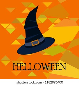 halloween hat witches night vector