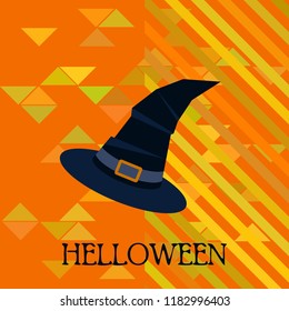 halloween hat witches night vector