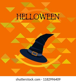 halloween hat witches night vector