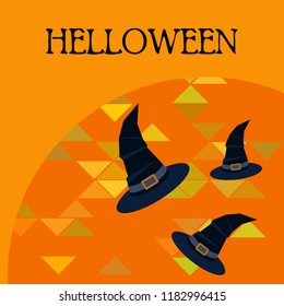 halloween hat witches night vector
