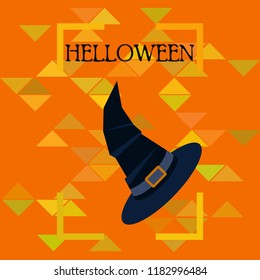 halloween hat witches night vector