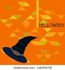 halloween hat witches night vector