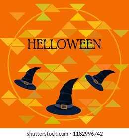 halloween hat witches night vector