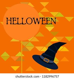 halloween hat witches night vector