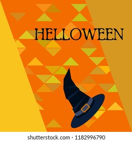 halloween hat witches night vector