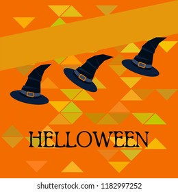 halloween hat witches night vector