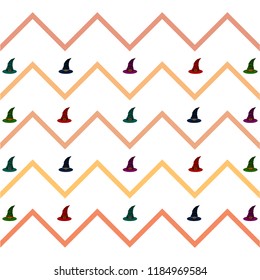 halloween hat witches night vector