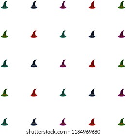 halloween hat witches night vector