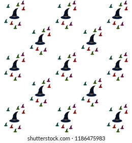 halloween hat witches night vector