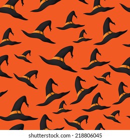 Halloween hats pattern. Eps 10.